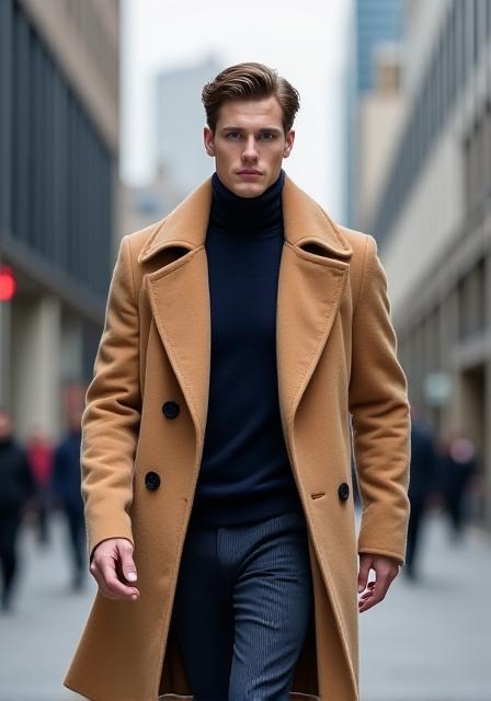 Cappotto in cashmere e seta